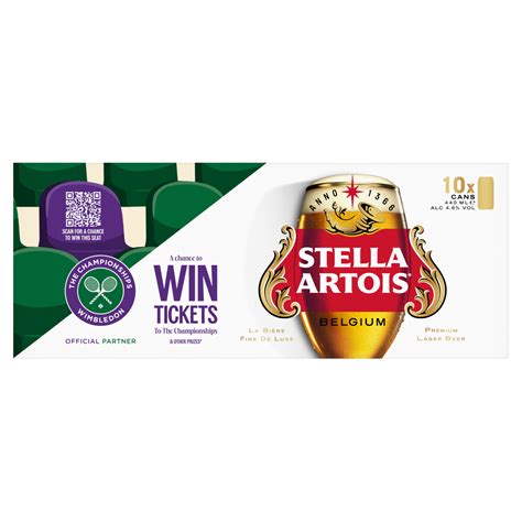 Stella Artois Belgium Premium Lager Beer 10 x 440ml - One Stop