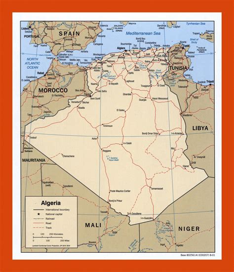 Political map of Algeria - 2001 | Maps of Algeria | Maps of Africa | GIF map | Maps of the World ...