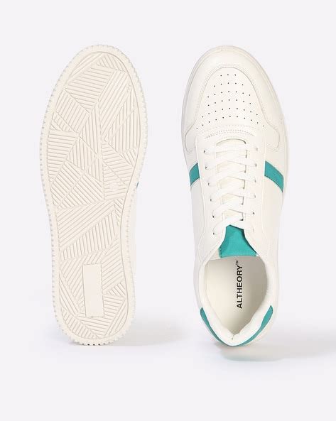 Buy White & Green Sneakers for Men by ALTHEORY Online | Ajio.com