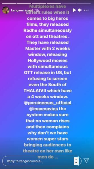 Kangana Ranaut slams major multiplex chains for refusing to screen ...