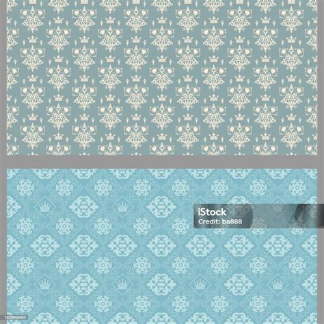 Light Blue Vintage Background Patterns