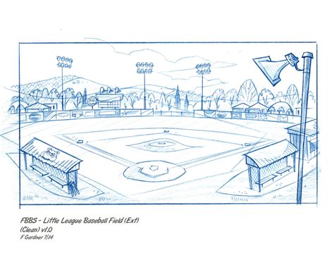 Baseball Field Drawing 的图像结果