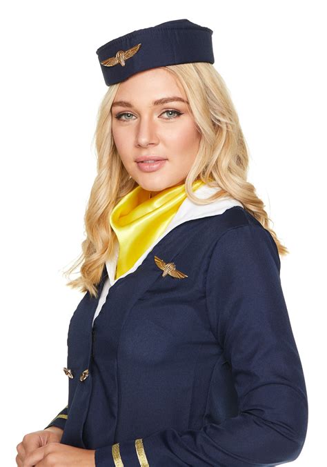 Women's Flight Crew Attendant Costume | Flight Attendant Costumes