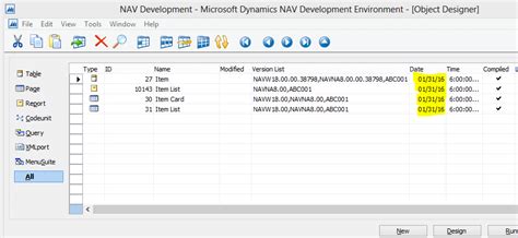 Dynamics NAV Development 的图像结果