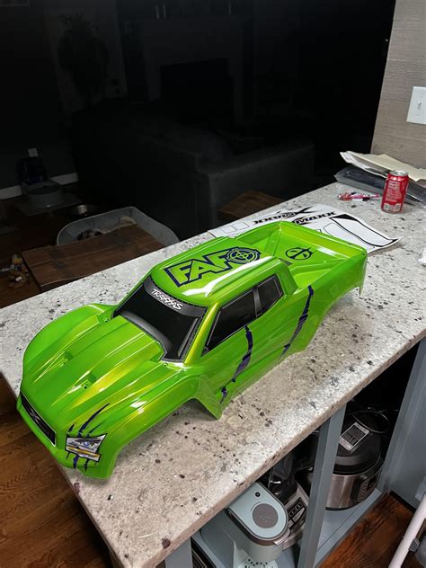 Finally got the new body in and got the paint done today. Almost too beautiful to bash on the ...