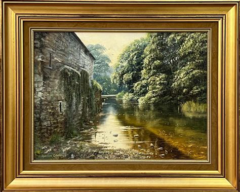 Spencer Coleman - Painting of a Beautiful Rural Countryside River Scene ...