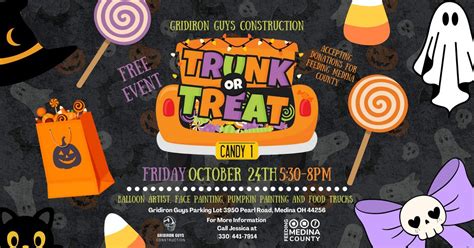 Gridiron Guys Trunk or Treat – Family Fun & Candy for a Cause!, 3950 ...