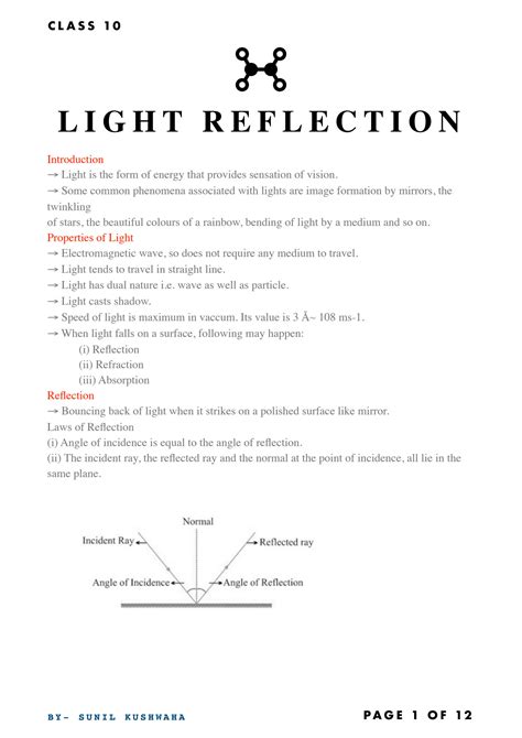 Image result for Science Class 10 Light Notes