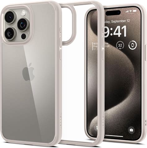 Spigen Ultra Hybrid Back Cover Case Compatible with iPhone 15 Pro (TPU ...