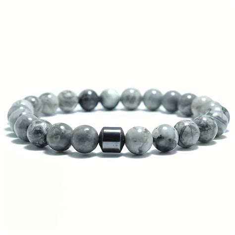 Volcanic Stone Map Stone Men's Energy Bracelet – CRAZE