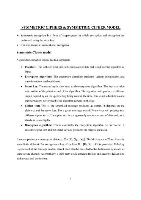 Image result for Symmetric Cipher Model