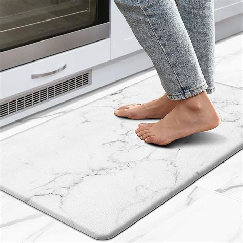 Amazon.com: Britown Marble Kitchen Rugs Mat Sets of 2 Washable Non-Slip ...
