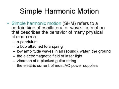 Image result for Simple Harmonic Motion