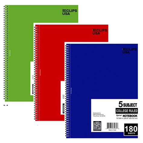 5 Subject Notebook 的图像结果