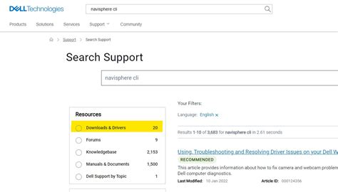 VNX: Where can I download Navisphere CLI? (User Correctable) | Dell India