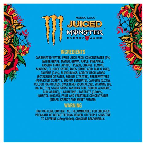 Monster Energy Mango Loco 4 x 500ml | Zoom