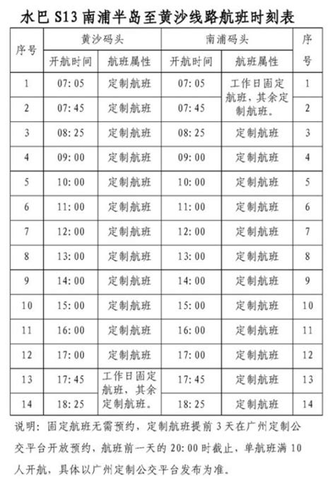 2023最新广州水巴路线时间表（营运时间+班次+公交）- 广州本地宝