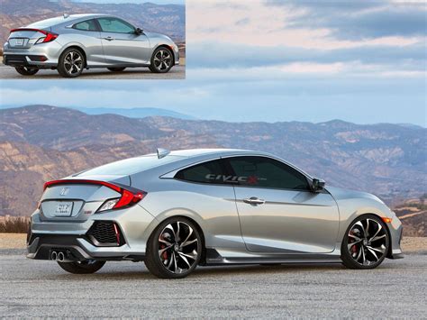 New 2017 Civic Si Coupe Render | 2016+ Honda Civic Forum (10th Gen) - Type R Forum, Si Forum ...