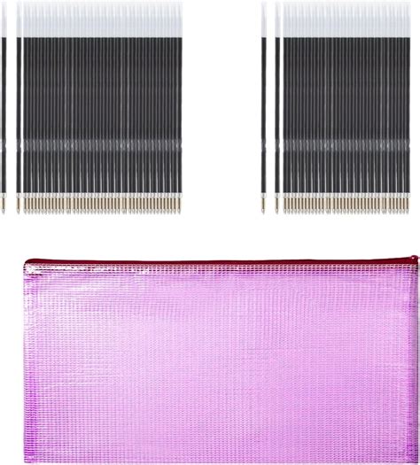 Pack of 100 Ballpoint Pen Refills with 1 Case, Retractable Refills ...