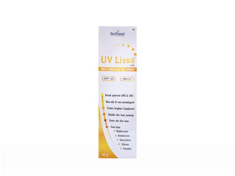 Buy UV Lissa Lite Skin Lightening Sun Cream SPF 30 PA+++ Online at Best ...