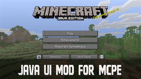 Image result for MC Bedrock Java UI