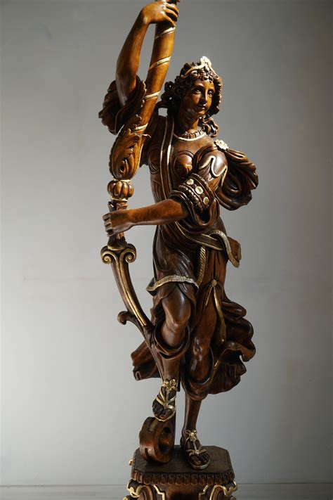 Italian Gilded Wood Venetian Figural Torchère Candelabra Floor Lamp For ...