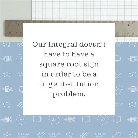 Trig substitution - How to solve? — Krista King Math | Online math help
