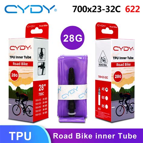 CYDY 700C BIke Inner TPU Tube 700×23C 25C 28C 30C 32C Tire 45/65/85mm ...