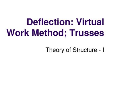 Virtual Work Method 的图像结果