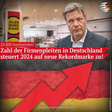 23.000 Insolvenzen: Zahl der Firmenpleiten in Deutschland steuert 2024 ...