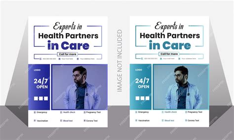 Vector medical flyer design layout concept | Premium Vector