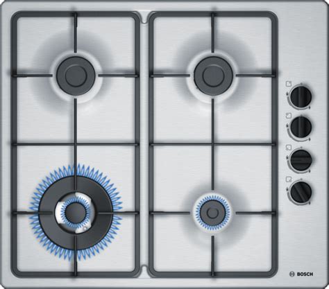 Bosch PBH6B5B60 60cm Gas Hob - Stainless Steel | Donaghy Bros.