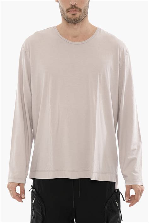 OUR LEGACY Solid Color Long Sleeved Crew-neck T-Shirt men - Glamood Outlet
