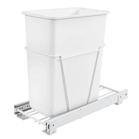 Rev-A-Shelf 30-Qt Single Pullout Kitchen Cabinet Waste Container, Slide ...