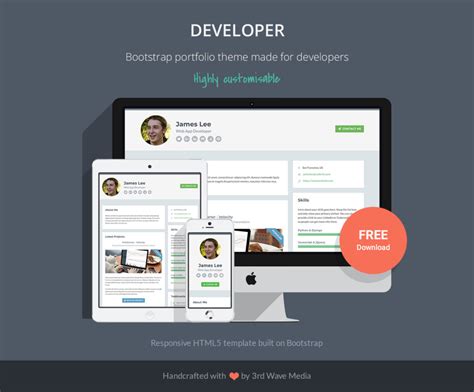 Image result for Web Developer Templates Bootstrap