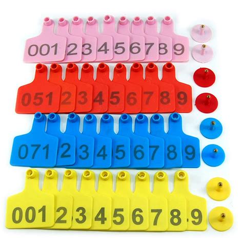 Buy Livestock Ear Tag Plastic Identification Card Marker for Cattle ...