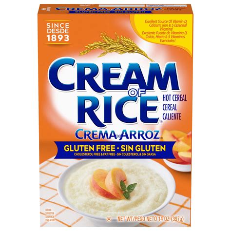 Cream of Rice Gluten Free Hot Cereal, 14 Ounce, Fat-Free, Excellent ...