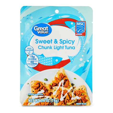 Great Value Premium Sweet & Spicy Chunk Light Tuna | Fig App