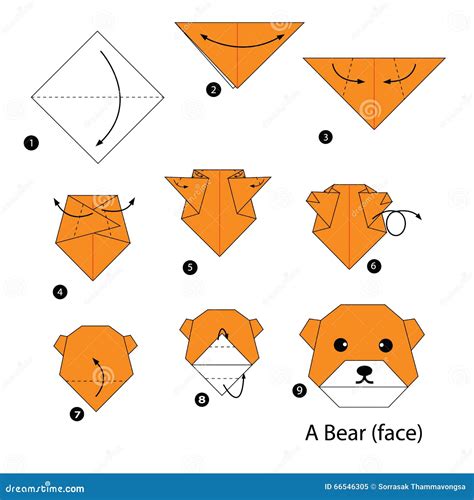 Image result for Origami Bear Tutorial