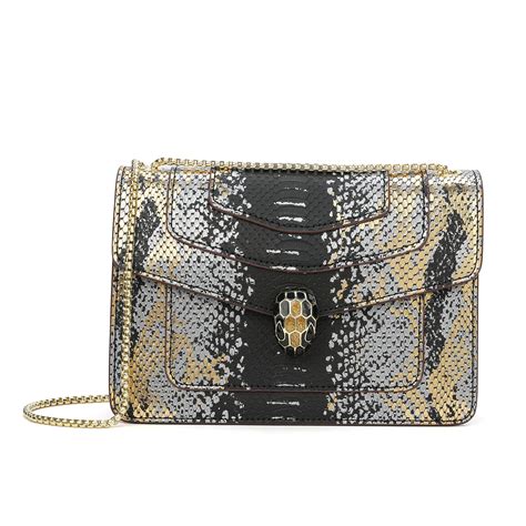 Tiffany & Fred Snake-pattern Printed Leather Shoulder Bag – Tiffany ...