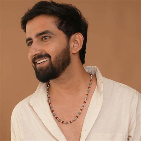 Rudraksha and Om Namah Shivay silver beads mala – Prinjal Jewels