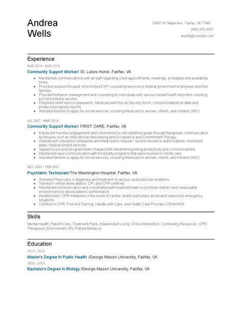 Community Support Worker Notes Examples 的图像结果