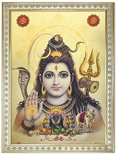 Buy ArtX Wood Pooja Photo Frame Hanuman Dronagiri Parvat Gold Plated ...