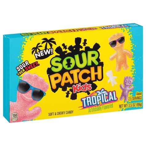 SOUR PATCH KIDS Tropical Soft & Chewy Candy, 12 - 3.5 oz Boxes: Buy ...