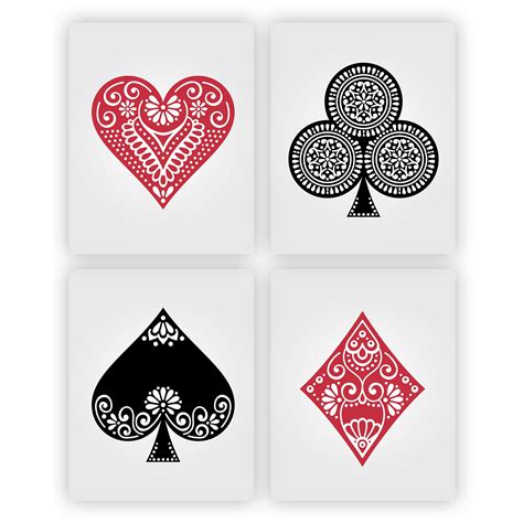 Four Suits Of Cards