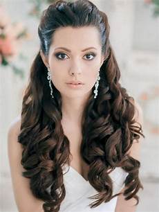 Half Up Half Hair Style Front View For Wedding by Bridal Hair Front View Wedding Hair Inspiration Half Up Half Hair Style Front View For Wedding