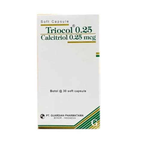Triocol 0,25 Mcg 30 Kapsul - Manfaat, Kandungan, Dosis, dan Efek Samping