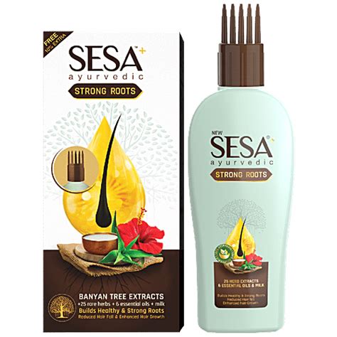 Buy Sesa Strong Roots Ayurvedic Oil - Builds Healthy & Strong Roots ...