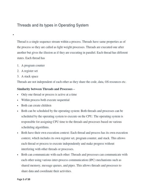 Image result for Define Thread in Operating System