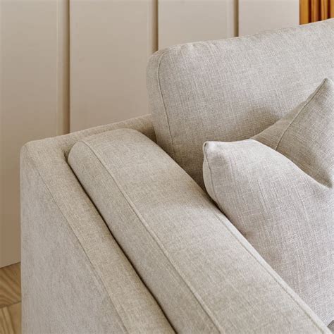Buy Lansbury NXT Fabric 2-Seater Sofa with Cushions - Beige from Home ...